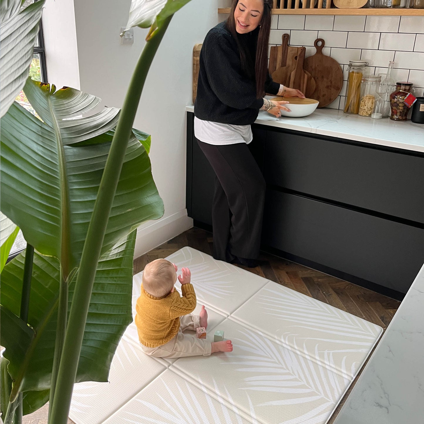 Scandi FOLDiMAT Play Mat – Foldable Baby Play Mat with Scandi Design