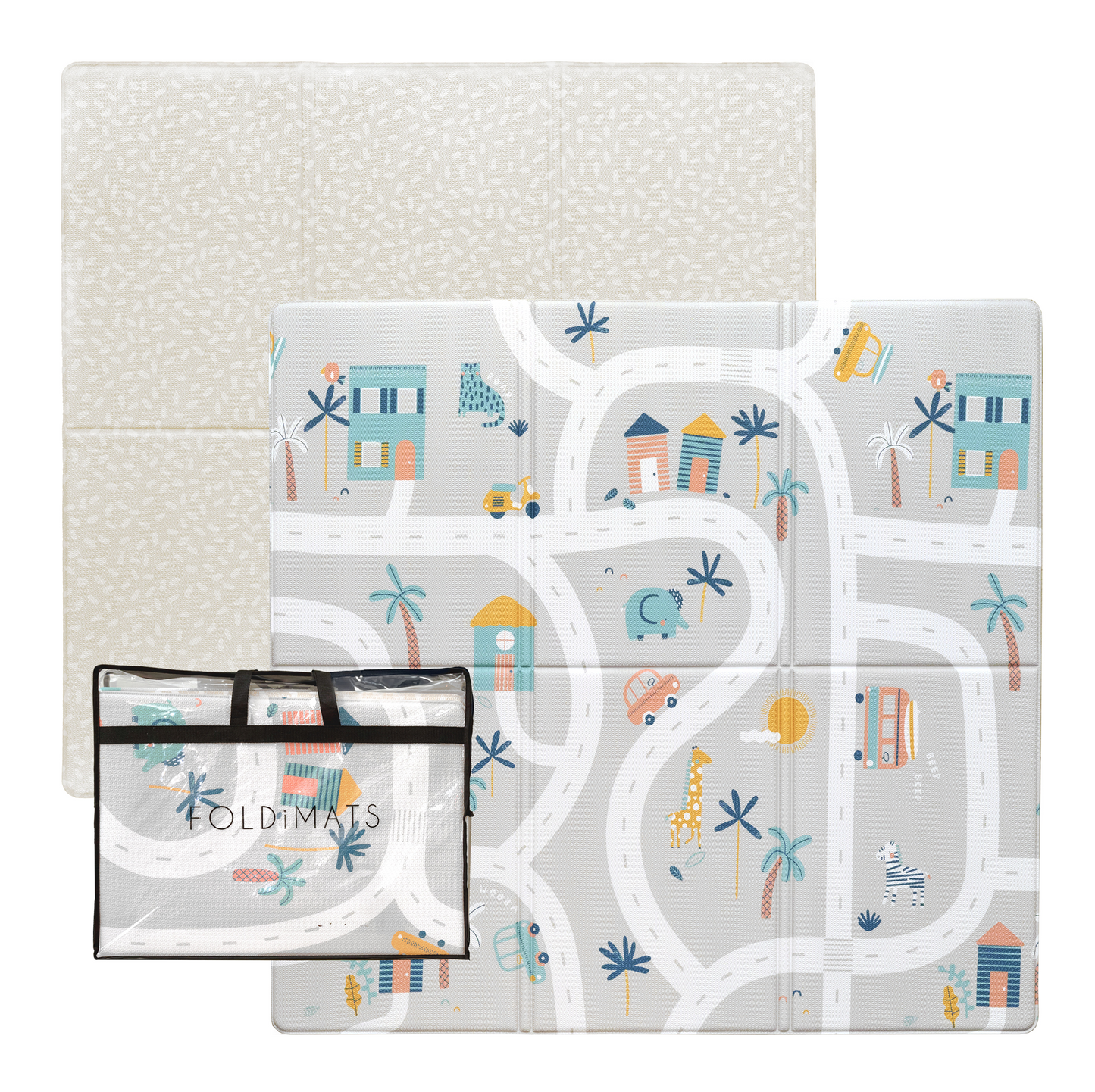 TropicTrails FOLDiMAT Play Mat – Foldable Baby Play Mat