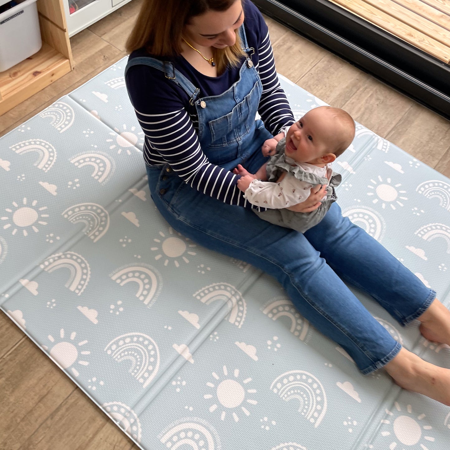 Rainbow FOLDiMAT Play Mat – Foldable Baby Play Mat with Rainbow Design