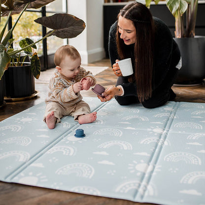 Rainbow FOLDiMAT Play Mat – Foldable Baby Play Mat with Rainbow Design