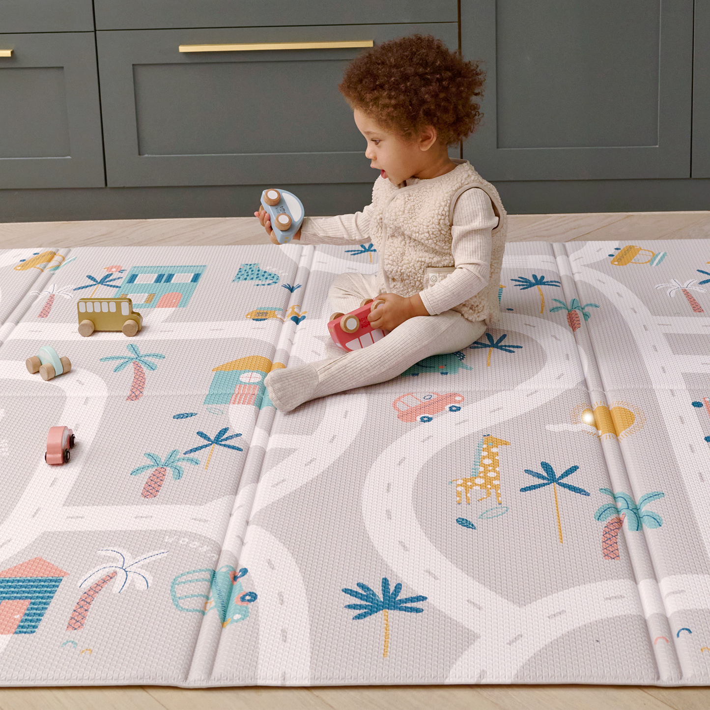 TropicTrails FOLDiMAT Play Mat – Foldable Baby Play Mat