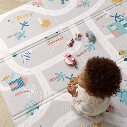 TropicTrails FOLDiMAT Play Mat – Foldable Baby Play Mat