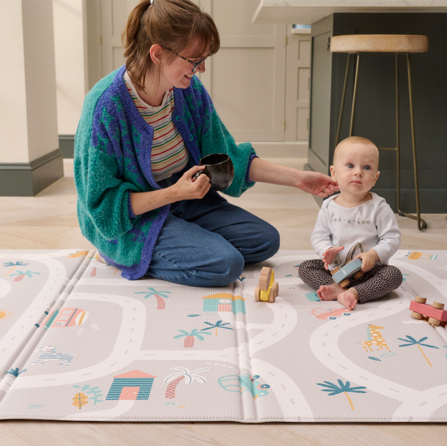 TropicTrails FOLDiMAT Play Mat – Foldable Baby Play Mat