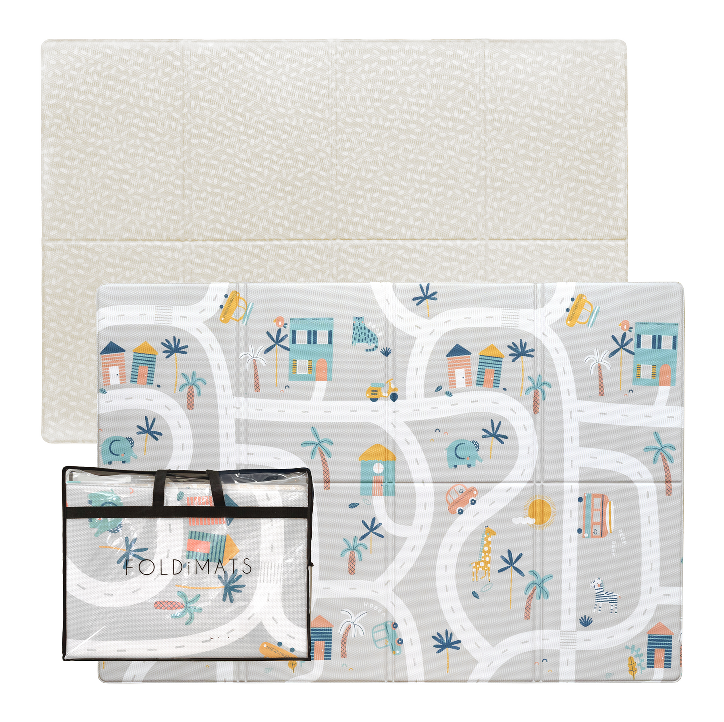 TropicTrails FOLDiMAT Play Mat – Foldable Baby Play Mat