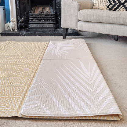 Palm Scandi play mat. foldable, wipeable, portable, stylish baby play mat 